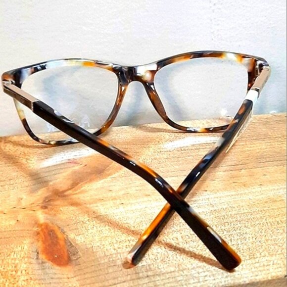 Rx'able Eyeglass frame by FLOWER women glasses brown modern trendy 53-18-140 - Picture 1 of 2